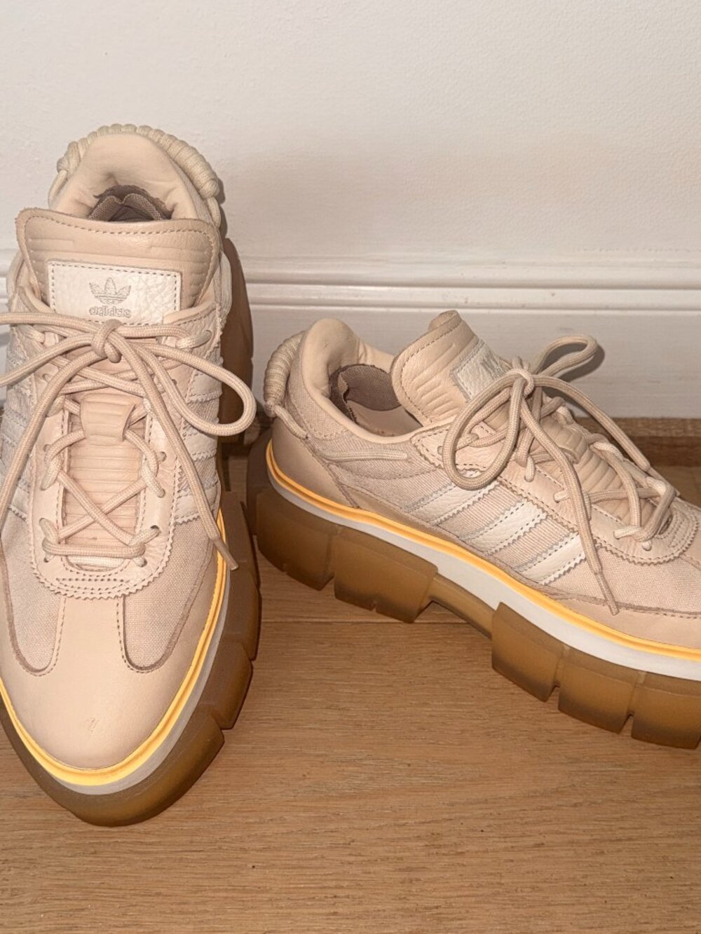 Adidas Women's Beige Platform Trainer